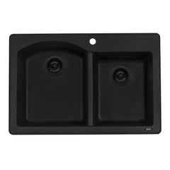 Ruvati RVG1344BK 33 x 22 inch epiGranite Kitchen Sink - Midnight Black