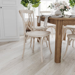 Jessamine 46" x 30" Rectangular Antique Rustic Solid Pine Farm Dining Table