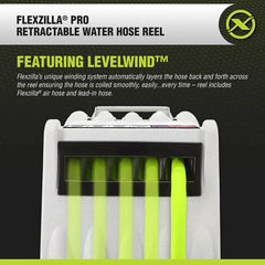 Flexzilla Pro Retractable Water Hose Reel, 1/2" x 70' - L8340FZ