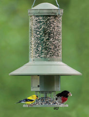 Wingscapes Autofeeder Squirrel-Resistant Bird Feeder with X-Large Capacity and Timer Control Settings, Green