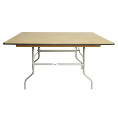 Table - 48" x 48" WFT Series Russian Birch Wood Square - Metal Edge