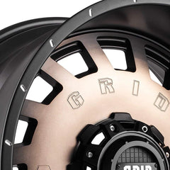 Grid OffRoad Custom Wheel 20" x 10" RIm Matte Black with Bronze Face Wheel