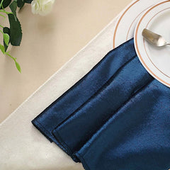 BalsaCircle 100 Pieces 20" x 20" Navy Blue Premium Velvet Napkins Linens