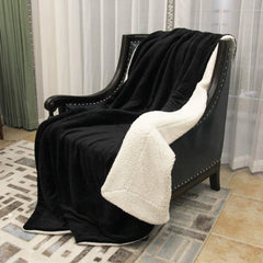 Howarmer Black, White, Multi-color Microfiber, Flannel, Fleece Throws 60" x 50"