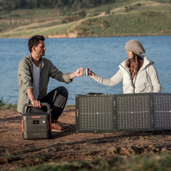 Jackery Explorer 2000 Solar Generator with 2 x 100W Mini Solar Panels