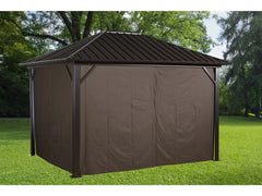 Sojag12' x 12' Brown Outdoor Canopy Sidewalls, Includes Hooks (1 Pack)