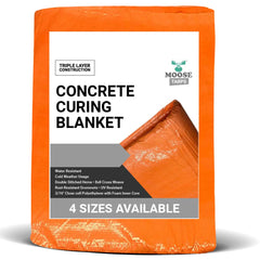 Moose Supply Concrete Curing Blanket, Orange 12 Ft x 20 Ft