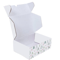 Ucanpack Christmas Packing Boxes 11 x 7 x 3" - 50 Pack Winter Forest Printed Holiday Boxes - Holiday Shipping Box Made In USA Holiday Box Corrugated Shipping Boxes