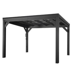 Backyard Discovery Stonebridge 12' x 9.5' Galvanized Steel Gazebo, Steel Roof, PowerPort