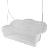 Northlight 28" x 50" Hand Woven Wicker Outdoor Porch Swing - White