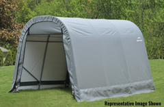 ShelterCoat 8 x 16 ft. Wind and Snow Rated Garage Round Gray STD