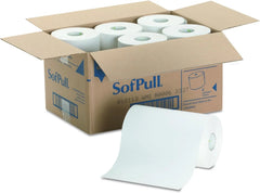 26610 Hardwound Paper Towel Roll, Nonperforated, 9 x 400ft, White (12 rolls)