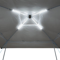 Ozark Trail 14' x 14' Instant Lighted Canopy for Camping - Blue, Gray