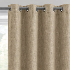 Tan Textured Woven Blackout Curtain Panel, Better Homes & Gardens, 50" x 63"