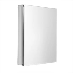 Designer Series by Zenith Aluminum Beveled Mirror Medicine Cabinet, 24 x 30 in., Frameless
