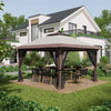 Outsunny 13ft x 13ft Beige Pop Up Outdoor Canopy, UV Resistant