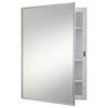 Jensen 16.12 Inch x 22.18 Inch Recessed Framed Mirrored Medicine Cabinet